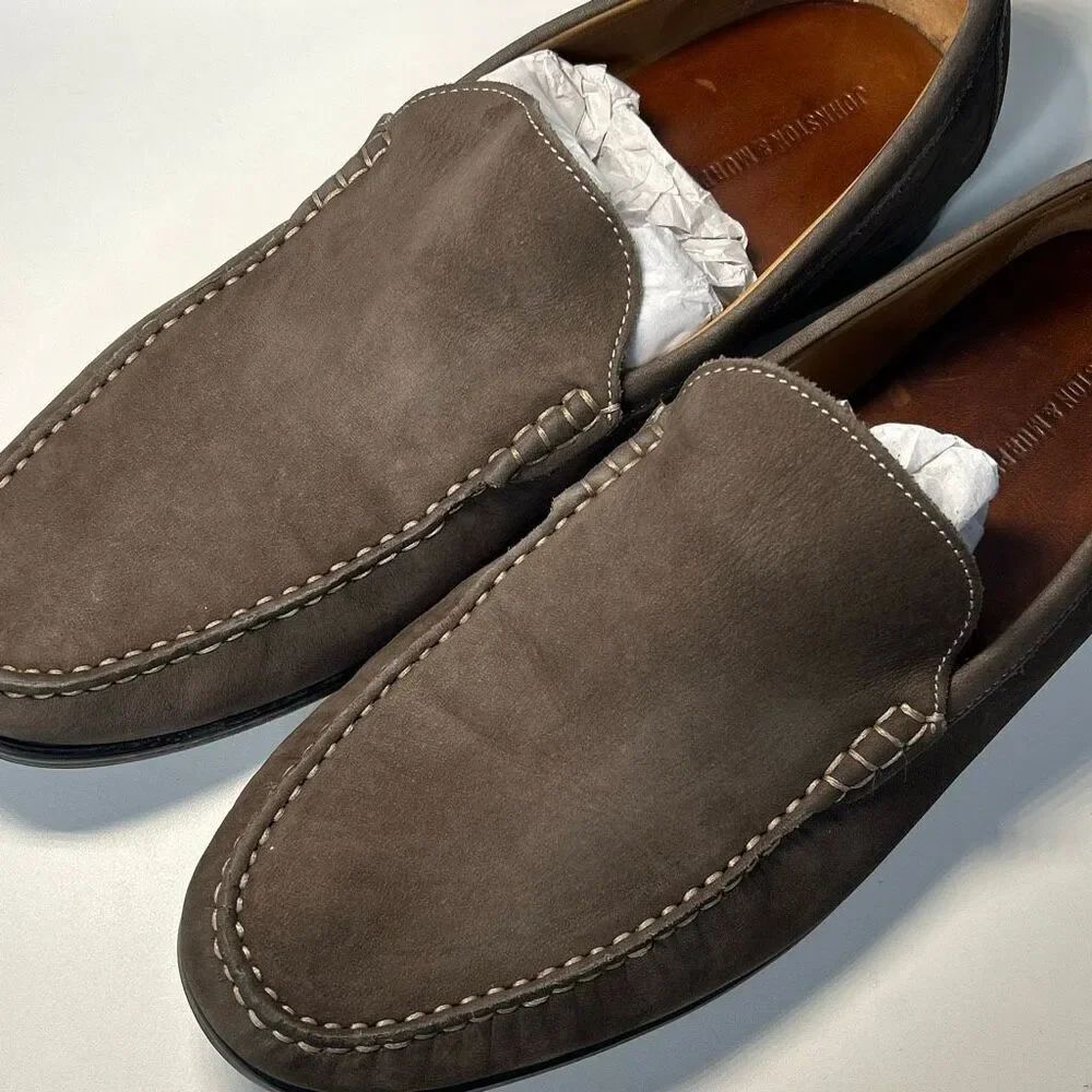 Johnston & Murphy Men’s Sheepskin Baldwin Penny Loafer Sz 11 Cognac